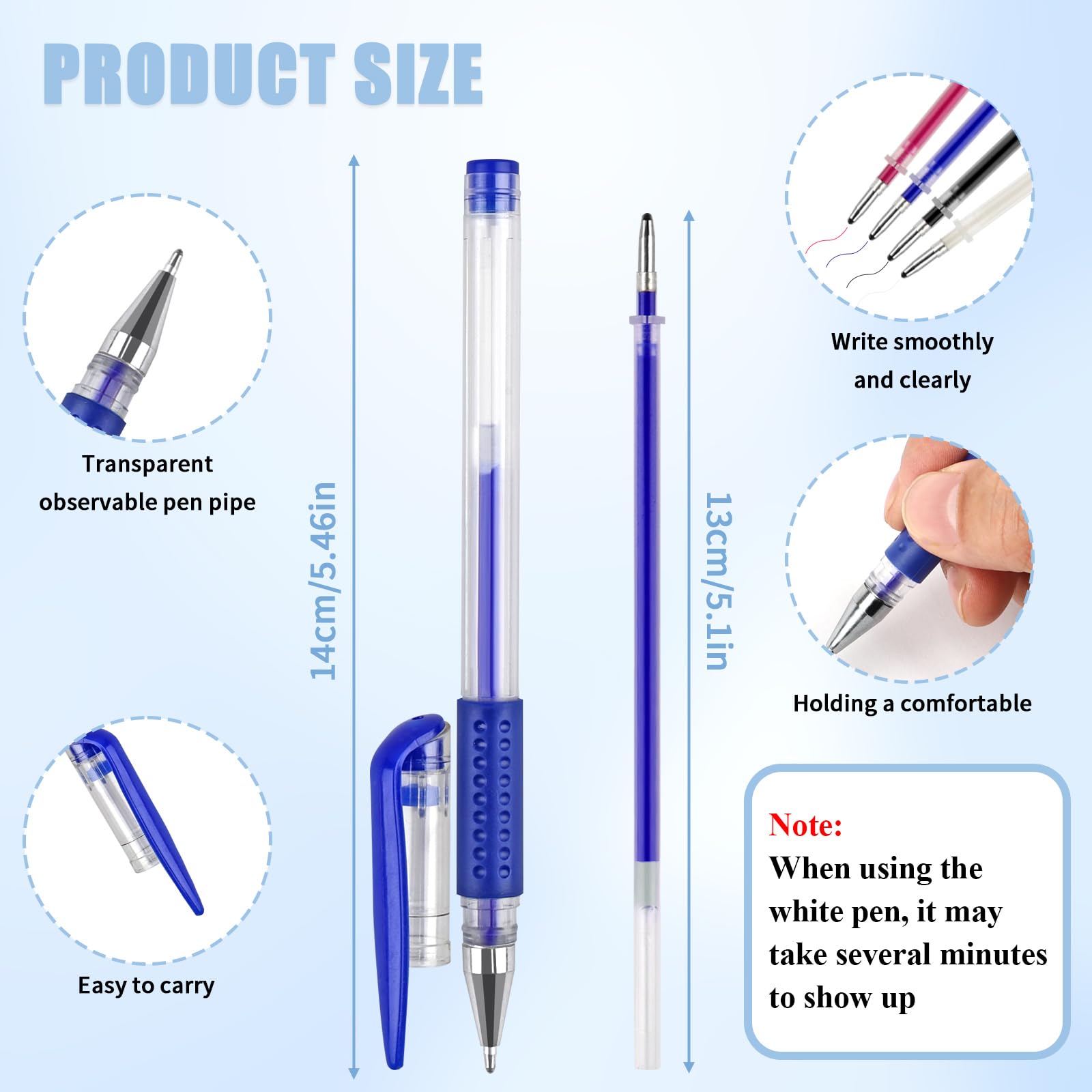 COIDEA 8 Pcs Heat Erasable Pens for Fabric with 64 Refills, Fabric Marking Pens for Sewing, Quilting, Embroidery, Dressmaking, Tailors Sewing Chalk Pencils