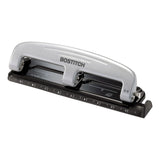 Bostitch Office inPRESS 12 Reduced Effort Three-Hole Punch, Silver/Black (2101)