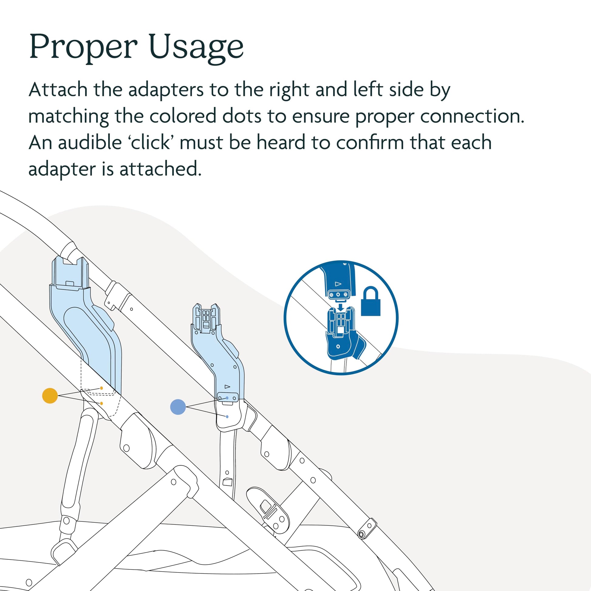 UPPAbaby Upper Adapter for Vista, Vista V2, and Vista V3 Strollers/ Compatible with Bassinet, Toddler Seat, Aria, Mesa V2, or Mesa Max Infant Car Seats / Quick + Secure Attachment / 1 Set