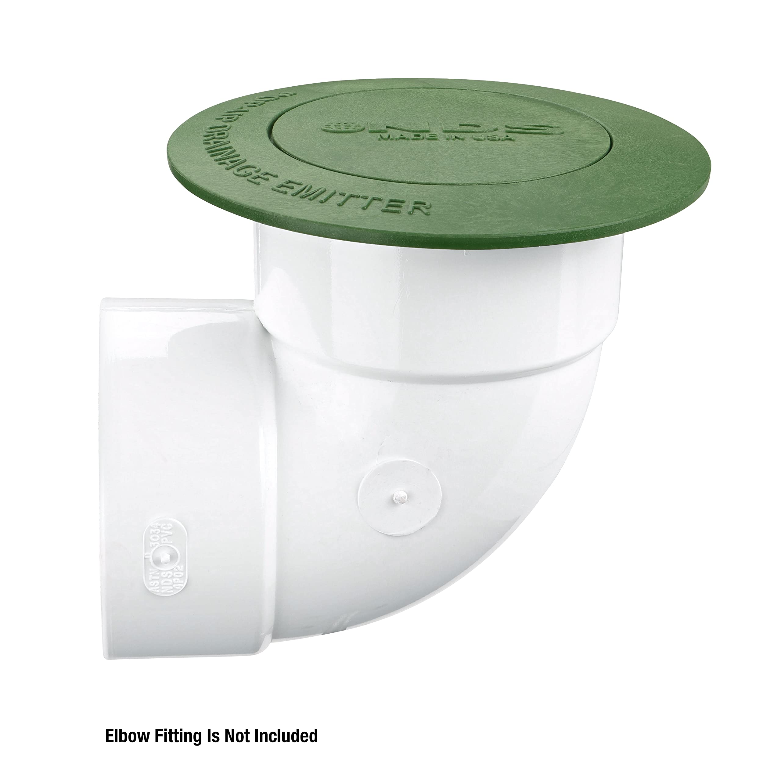 NDS 420C Pop-Up Drainage Emitter, fits 3-Inch and 4-Inch Sewer and Drain Fittings, Works with Drainage Systems Including Catch Basins and Channel Drains, Green