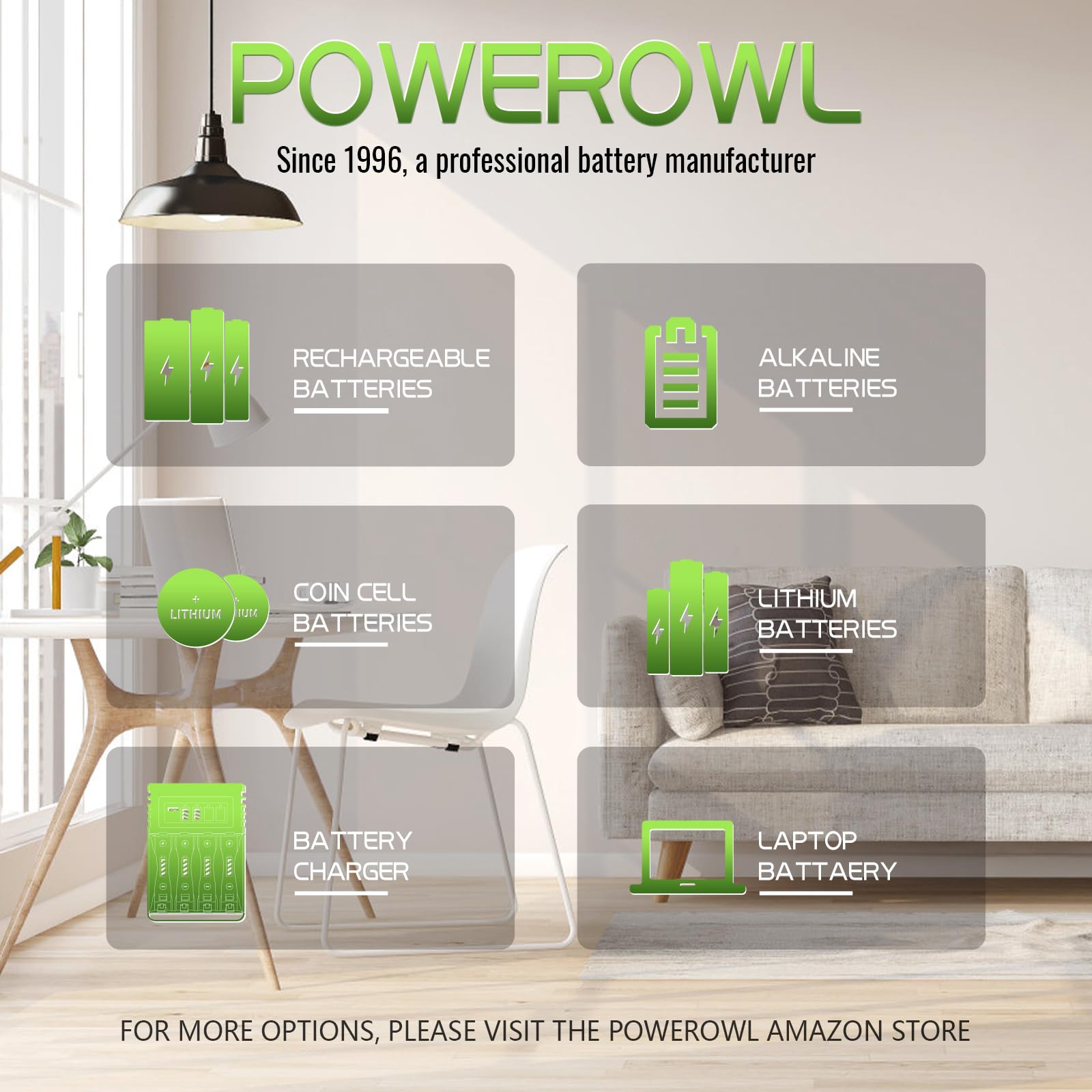 POWEROWL Hearing Aid Batteries Size 312, High Capacity Cell, Long Lasting 312A Battery, 24 Count