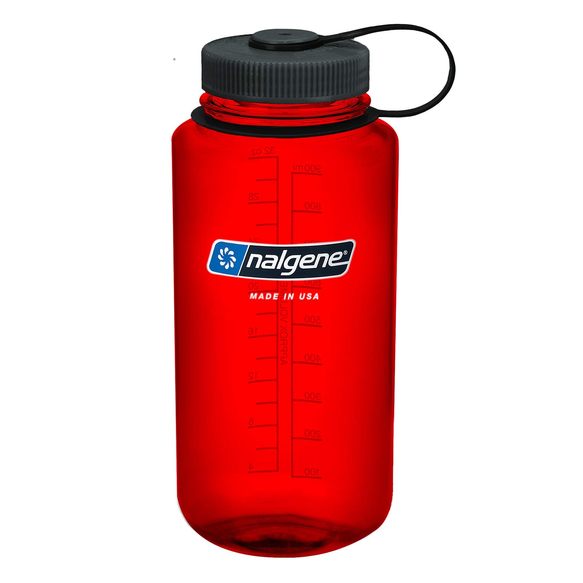 Nalgene Sustain Tritan BPA-Free Water Bottle Made with Material Derived from 50% Plastic Waste, 32 OZ, Wide Mouth, Aubergine