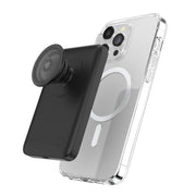 PopSockets PowerPack for MagSafe Magnetic Power Bank, Portable Phone Charger, Magnetic Wireless Battery Pack, 5000mAh for iPhone 16/15/14/13/12 Pro/Pro Max/Plus - Black