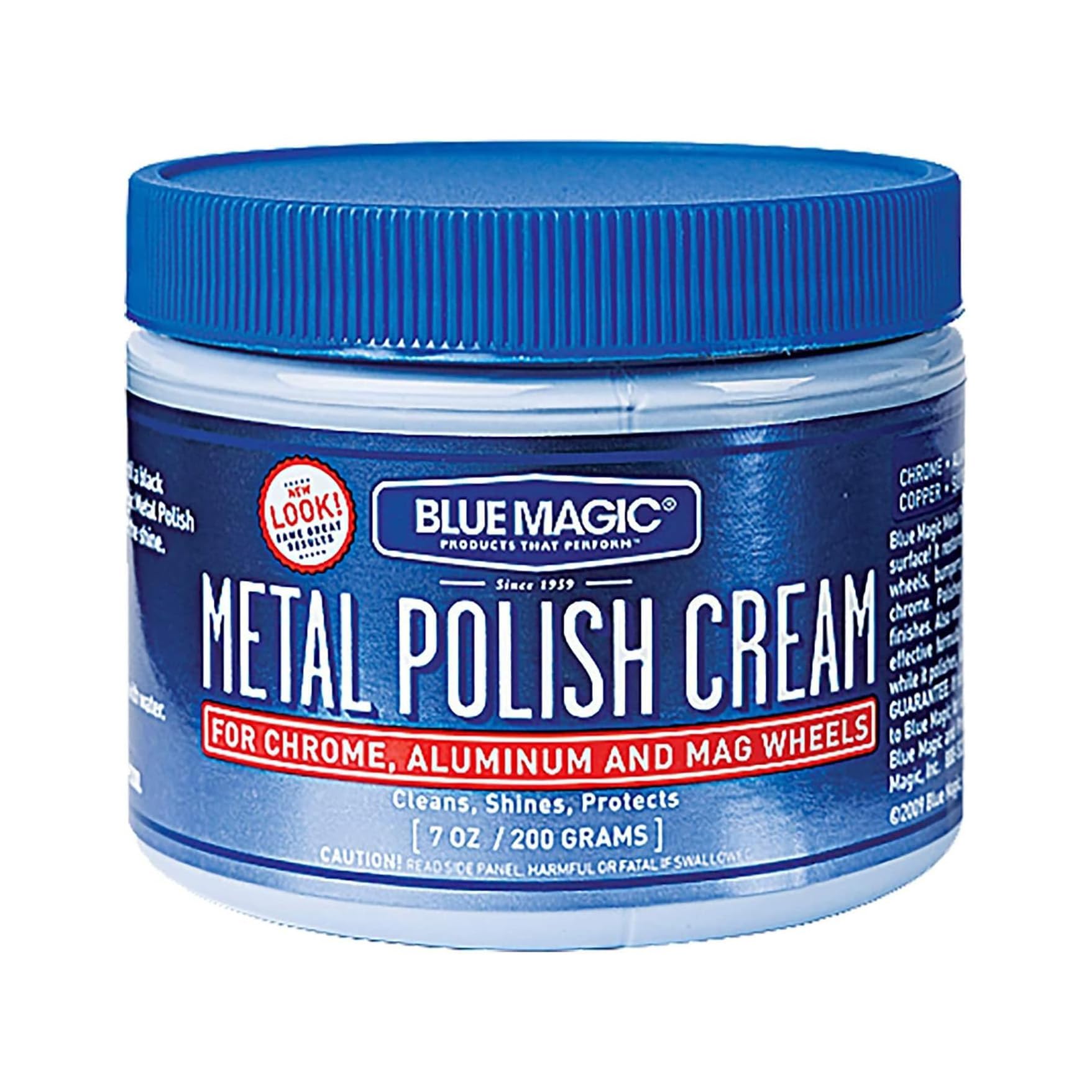 Blue Magic 400 Metal Polish Cream Non-Abrasive Tarnish and Oxidation Remover for Chrome, Aluminium, Brass, Copper, Sterling Silver and Stainless Steel, 7 oz., Pack of 1