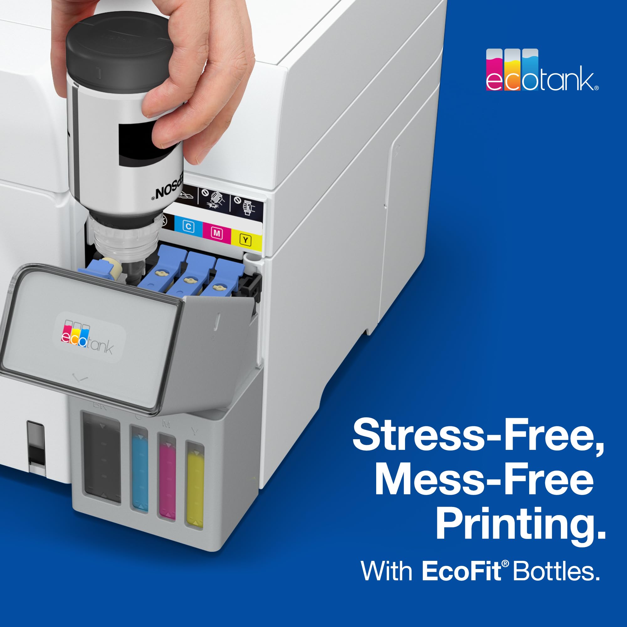 EPSON 502 EcoTank Ink Ultra-high Capacity Bottle Black Works with ET-2750, ET-2760, ET-2850, ET-3750, ET-3760, ET-3850, ET-4850, and other select EcoTank models