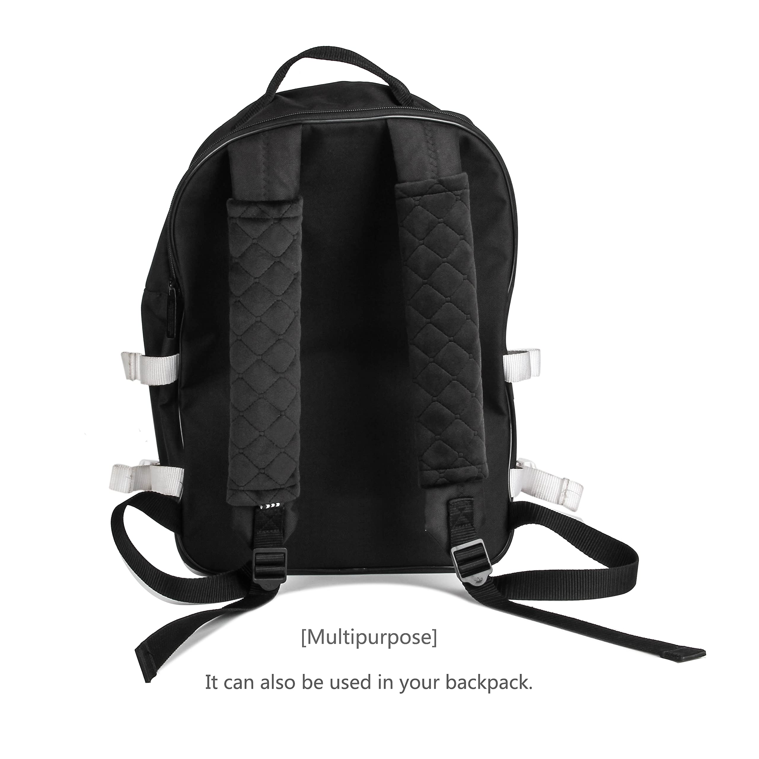 Amooca Soft Auto Seat Belt Cover Seatbelt Shoulder Pad 2 PCS for a More Comfortable Driving Compatible with All Cars and Backpack Black