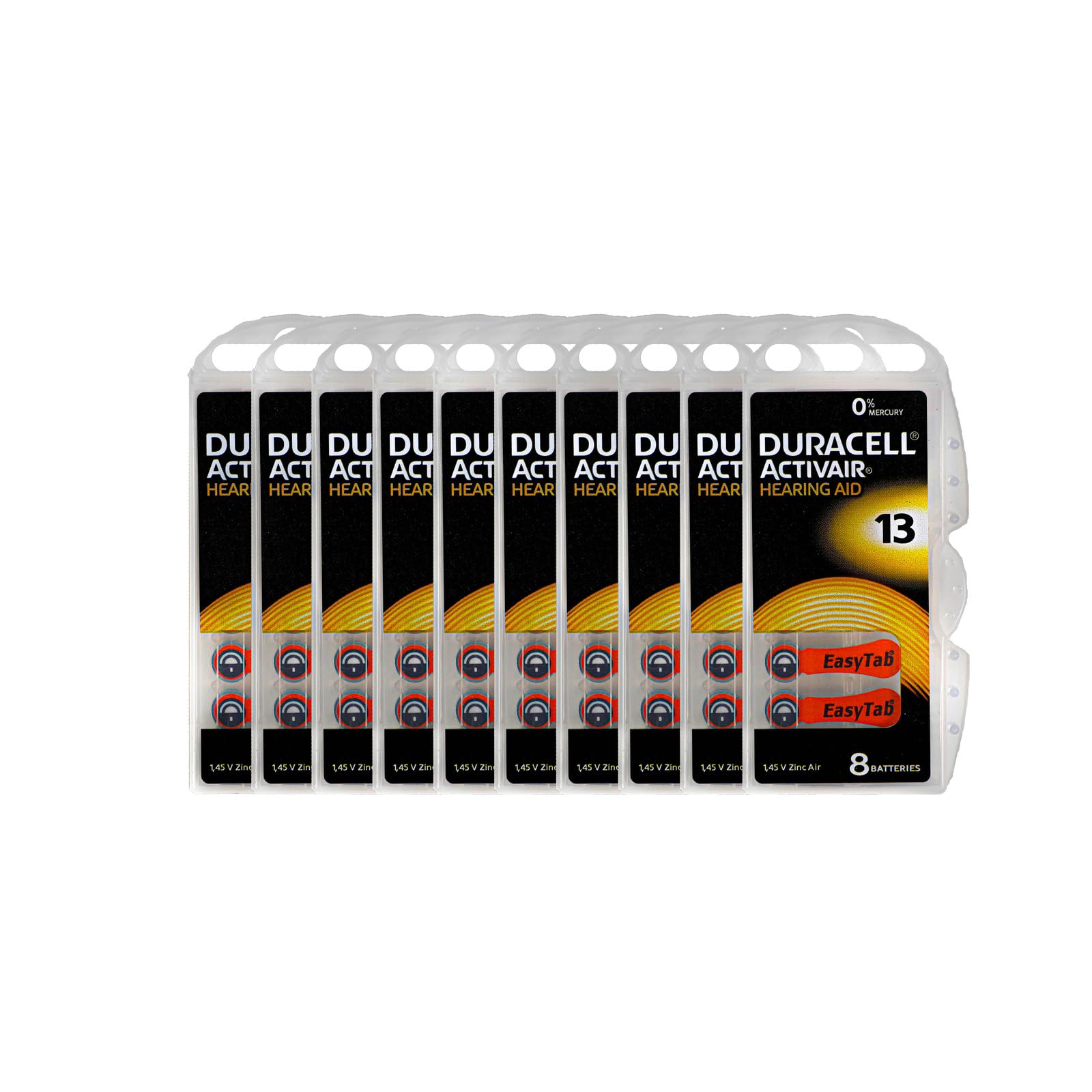 بطاريات سماعات الأذن Activair من Duracell: مقاس 13 (80 بطارية)