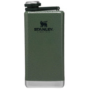 Stanley Adventure Pre-Party Flask 8 oz | Leakproof Hip Flask | Hinge Connected Never Lose Cap | Insulated Stainless Steel Liquor Container | BPA-Free | Hammertone Green