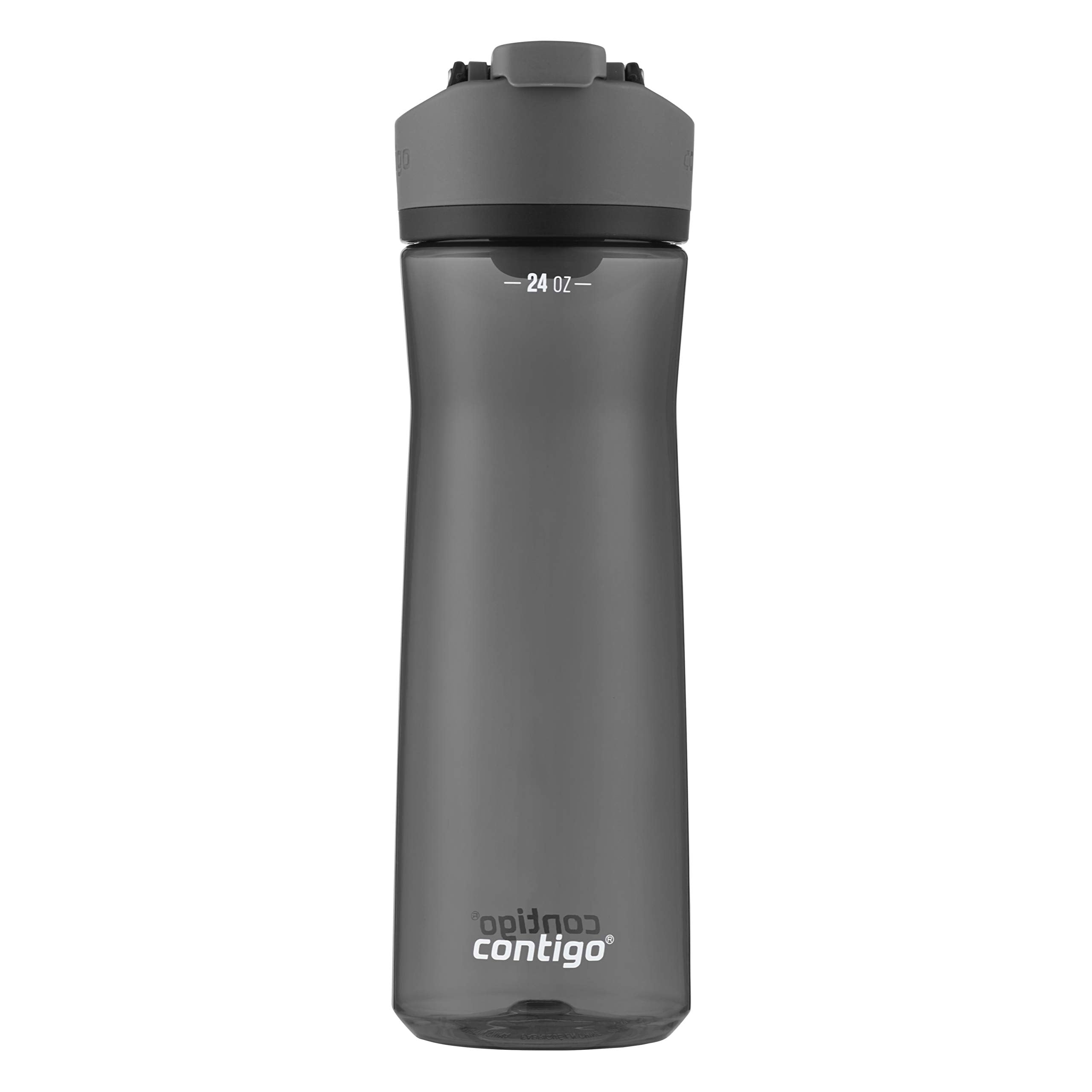 Contigo AUTOSEAL Cortland 24oz Water Bottle, BPA-Free Plastic, Spill, Leak-Proof Lid, and Carry Handle, Dishwasher Safe, Spirulina