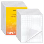 HTVRONT Self Adhesive Laminating Sheets - 50 Sheets, 9 x 12 Inches, No Machine Needed, Clear