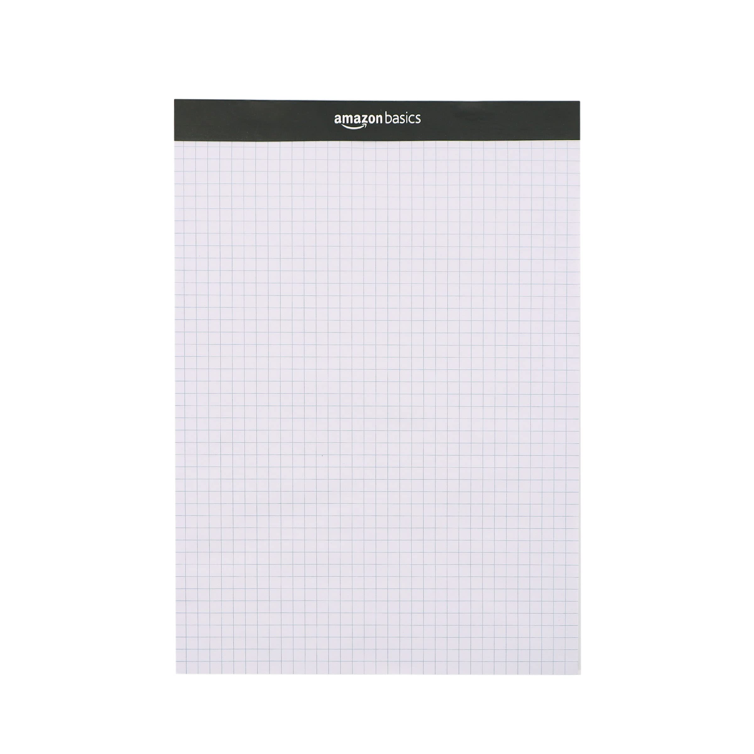 Amazon Basics Quad-Ruled Graph Paper Pad, Pack of 2, 8.5 Inch x 11.75 Inch, 100 Sheets/Pad, White