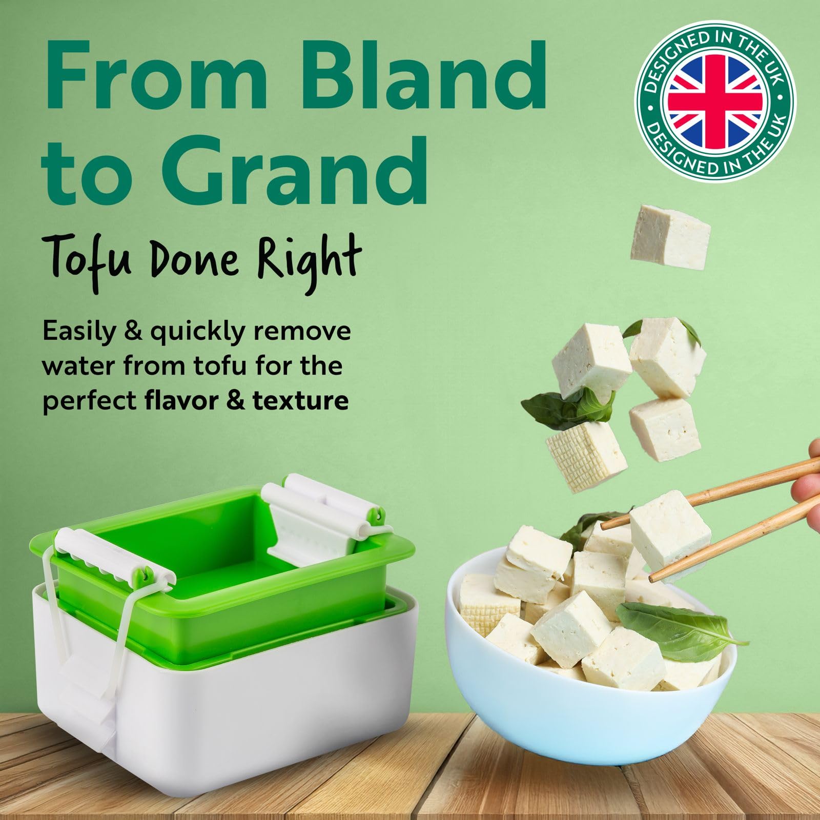 Tofuture Tofu Press by Tofuture - The Original and Best Tofu Press. Easily And Quickly Remove Water from Tofu to Improve the Flavor and give Perfect Texture Everytime