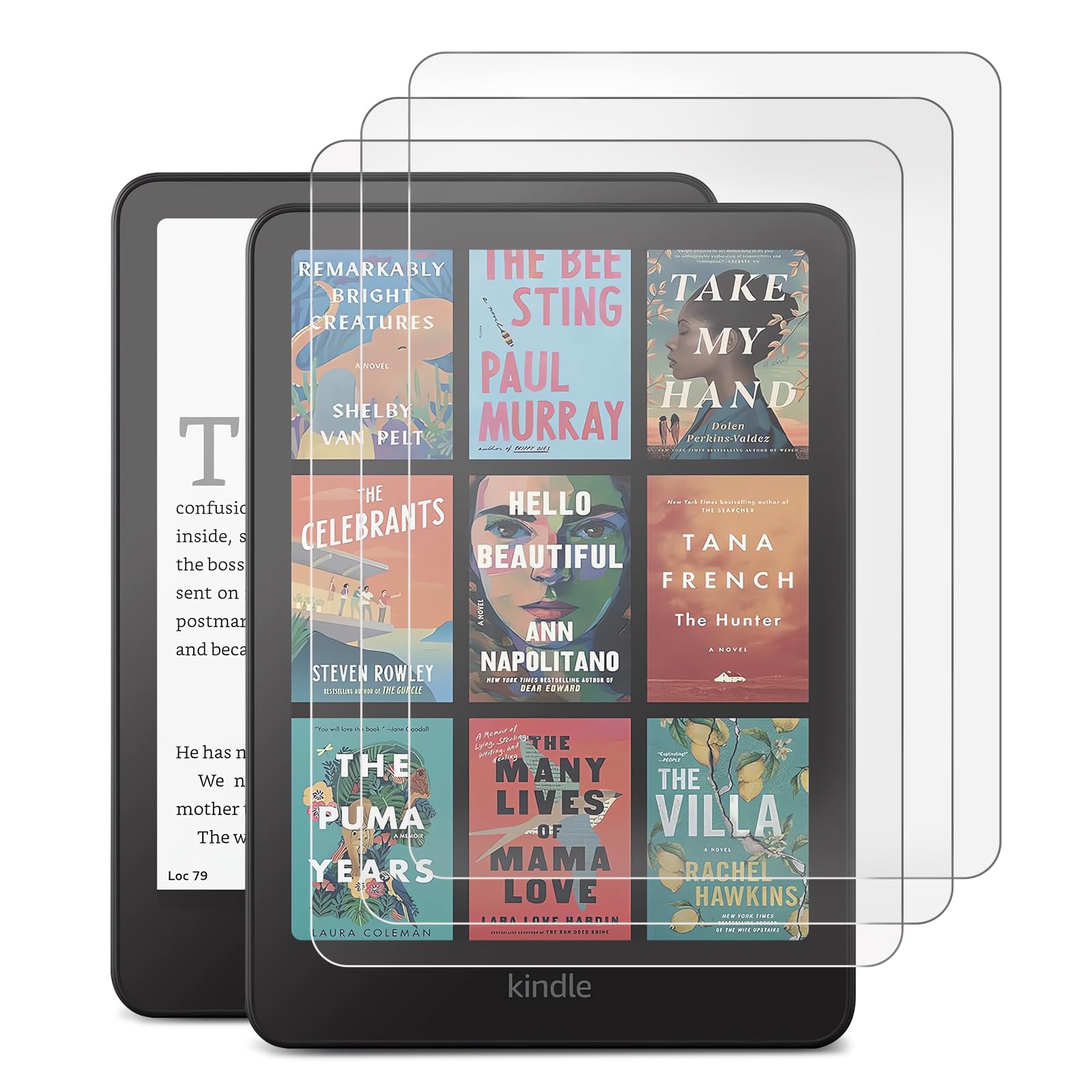 CoBak 3 Pack Anti-Glare Matte Screen Protector for 7" Kindle Paperwhite 12th Gen 2024 & Kindle Colorsoft Signature Edition,Boox Go 7,Kobo Aura 2 - High Clarity, Fingerprint Resistant - PET Film