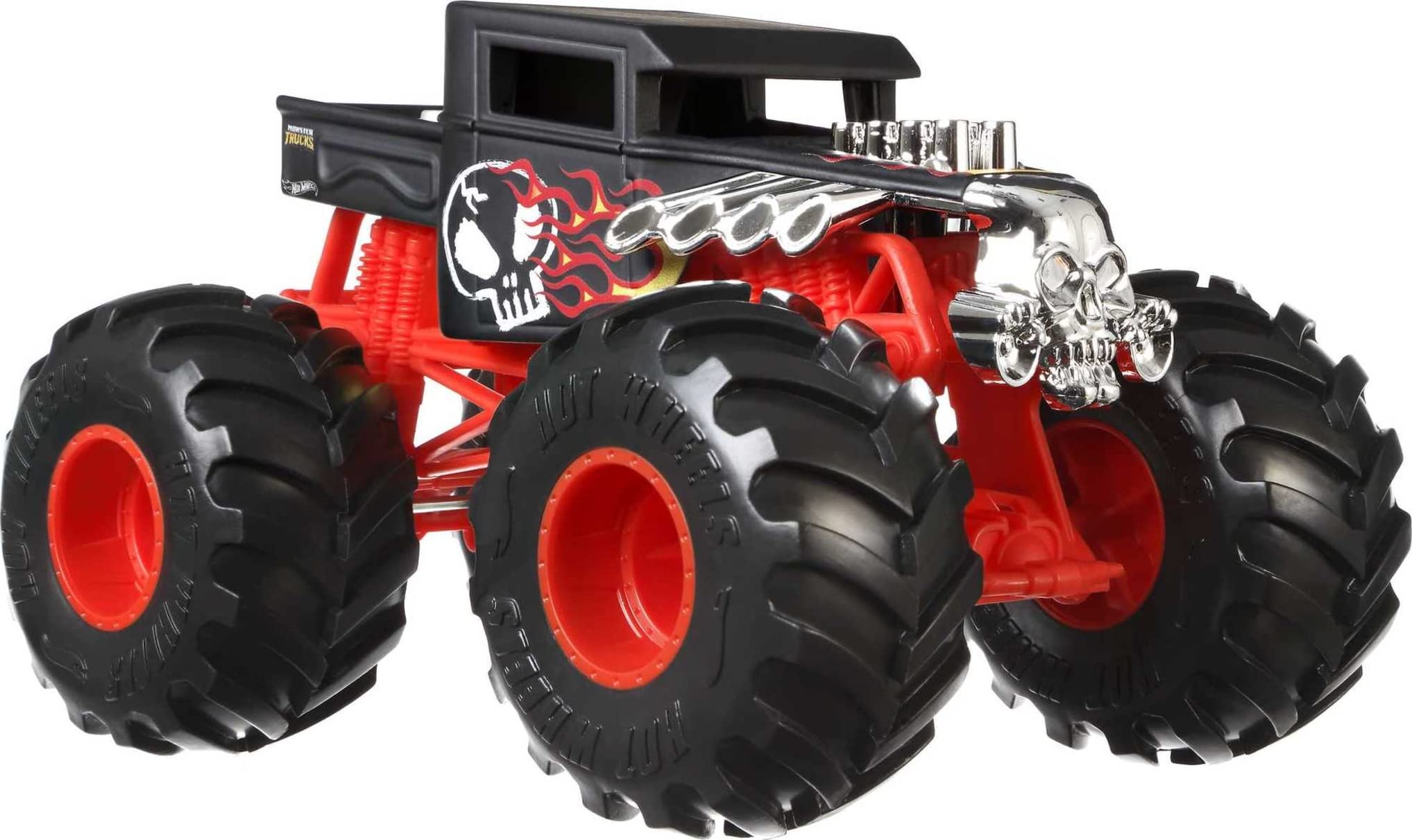 Hot Wheels Toy Monster Trucks, Die-Cast Bigfoot in+U53 1:24 Scale, Oversized Play Vehicle for Kids & Collectors