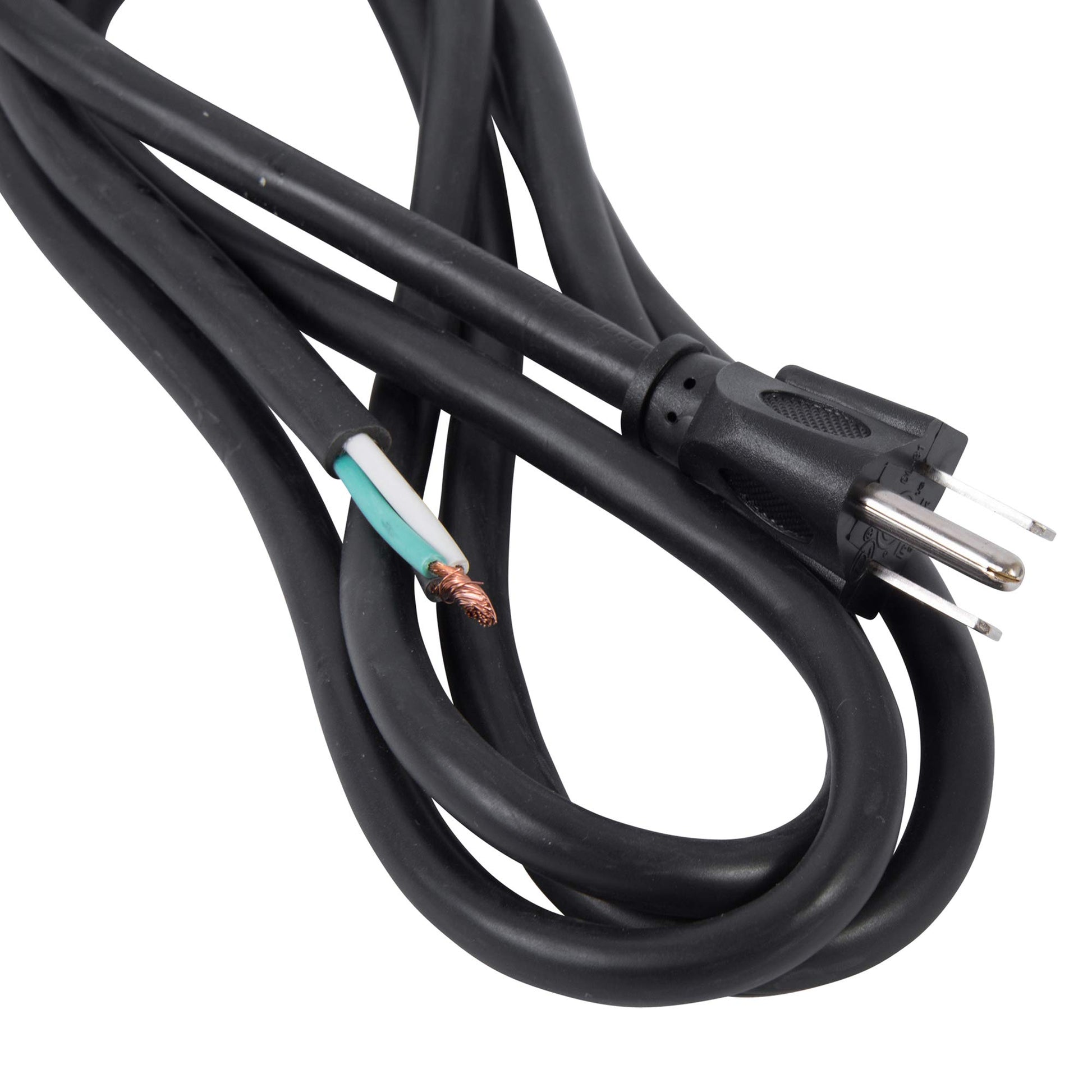 Bergen Industries Inc PS615143 3-Wire Appliance and Power Tool Cord, 6 ft, 14 AWG, 15A/125V AC, 1875w, Black