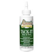 Aleene's Tack-It Over & Over Liquid Glue 4 fl oz, Repositionable and Removable Adhesive, Clear