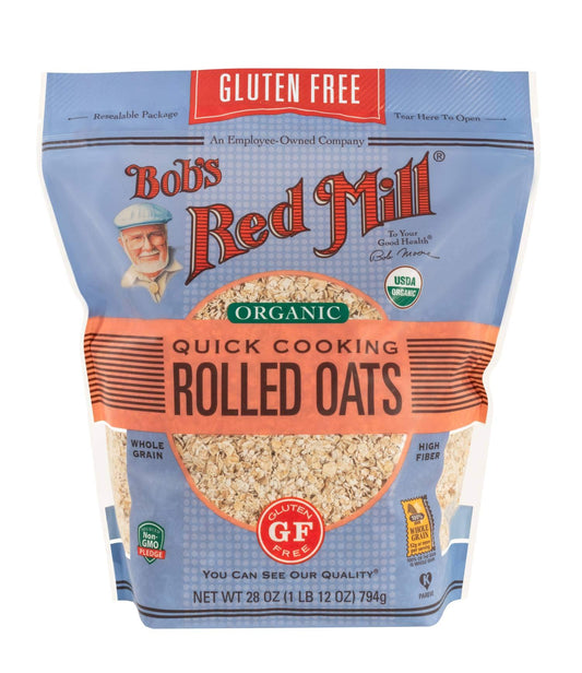 Bob's Red Mill Gluten Free Organic Quick Cooking Oats, 28-ounce