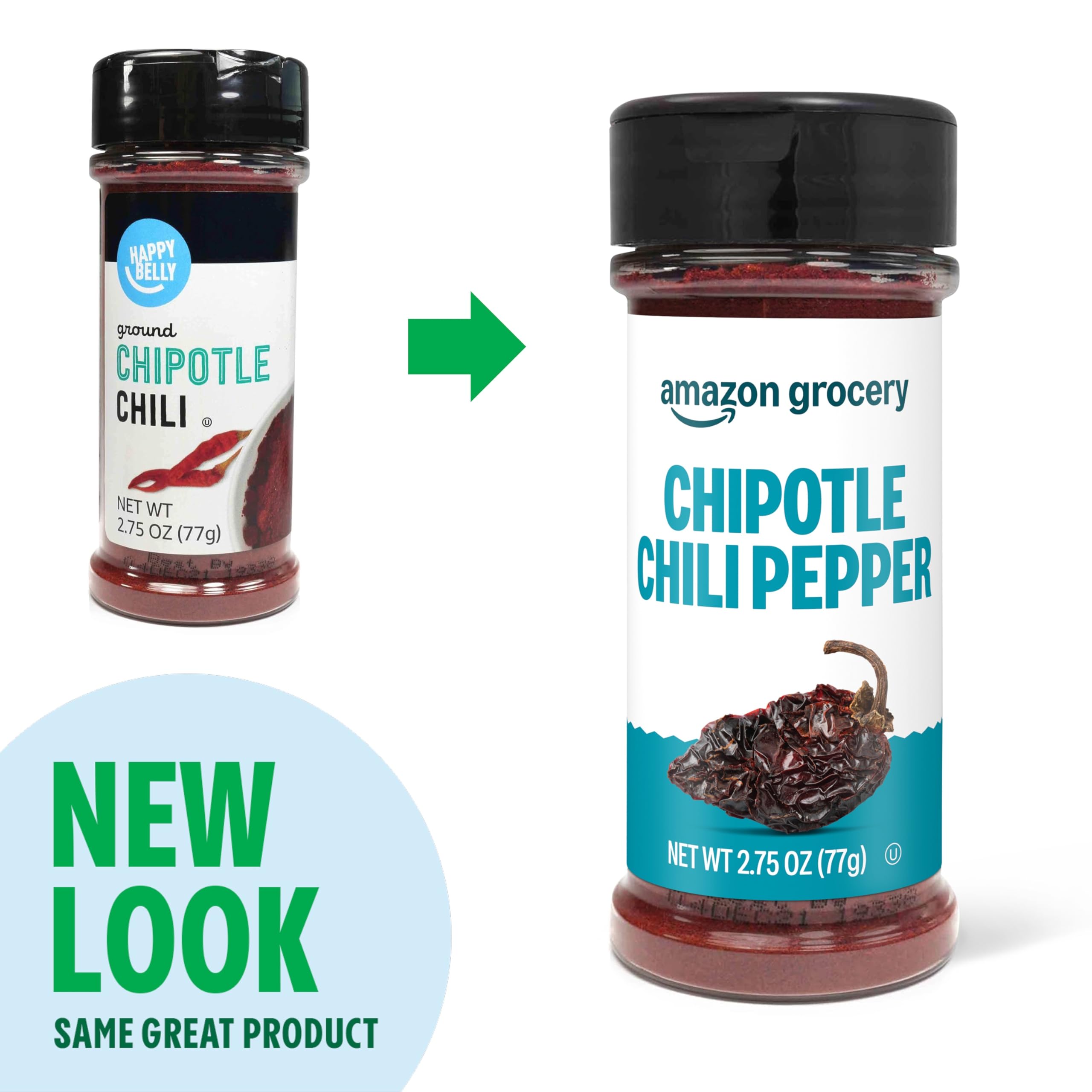 Amazon Grocery, Chipotle Chili Pepper, Ground, 2.75 Oz (Previously Happy Belly, Packaging May Vary)
