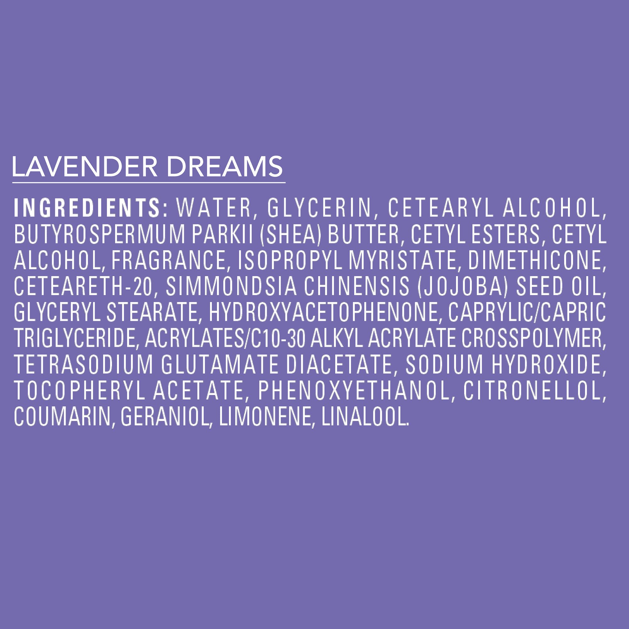 Jergens Shea Fusion Lavender Dreams Body Lotion, Moisturizer with Shea Butter & Vitamin E, 14 Fl Oz