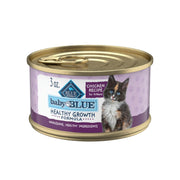Blue Buffalo Baby BLUE Natural Kitten Wet Cat Food, Healthy Growth Formula with DHA, Chicken Recipe Multi-Pack, 3-oz. Cans (24 Count)