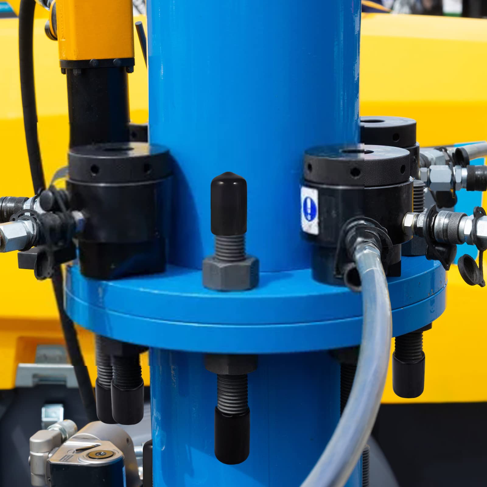 Aleric Rubber End Caps - 60pcs Flexible Screw Thread Protector Covers Rubber Bolt Covers Caps for Metal Tube Rod in 6 Sizes 2mm,3mm,6.5mm,8mm,10mm,12mm