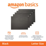 Amazon Basics Hanging Folders, Pack of 25, Letter Size, Assorted Jewel-tone Colors