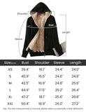 Yeokou Women's Casual Full Zip Up Sherpa Lined Hoodie Sweatshirt Jacket Coat (Large, Black)