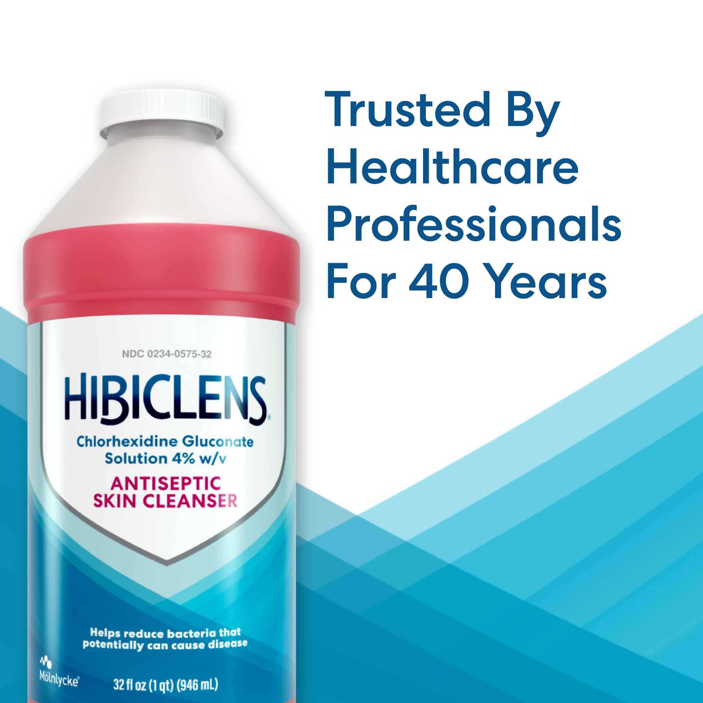 Hibiclens – Antimicrobial and Antiseptic Skin Cleanser – 32 oz – for Home and Hospital – 4% CHG
