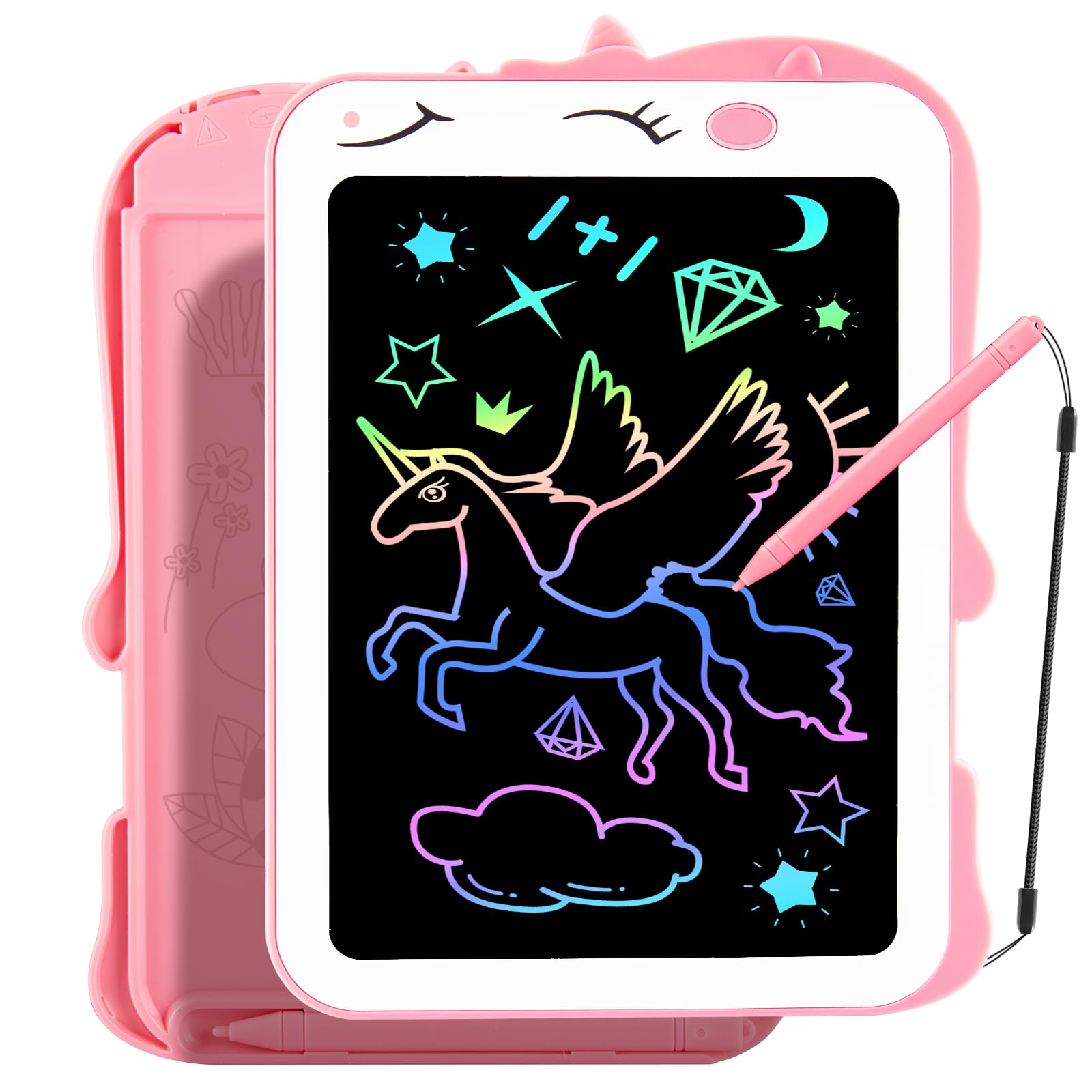 Teriph LCD Writing Tablet for Kids, Unicorn Girl Toys, Toddlers Toys Drawing Board, Educational Doodle Pad Kid Toys for 2 3 4 5 6 7 8 Year Old Girls Boys Easter Birthday Party Xmas Gift, 8.5inch