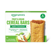 Amazon Grocery, Apple Cinnamon Fruit & Grain Cereal Bars, 1.3 Oz, 8 Ct (Previously Happy Belly, Packaging May Vary)
