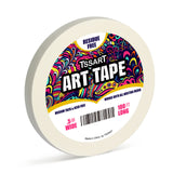 TSSART White Art Tape Medium Tack - Masking Artists Tape for Drafting Art Watercolor Painting Canvas Framing - Acid Free 1inch Wide 180FT Long