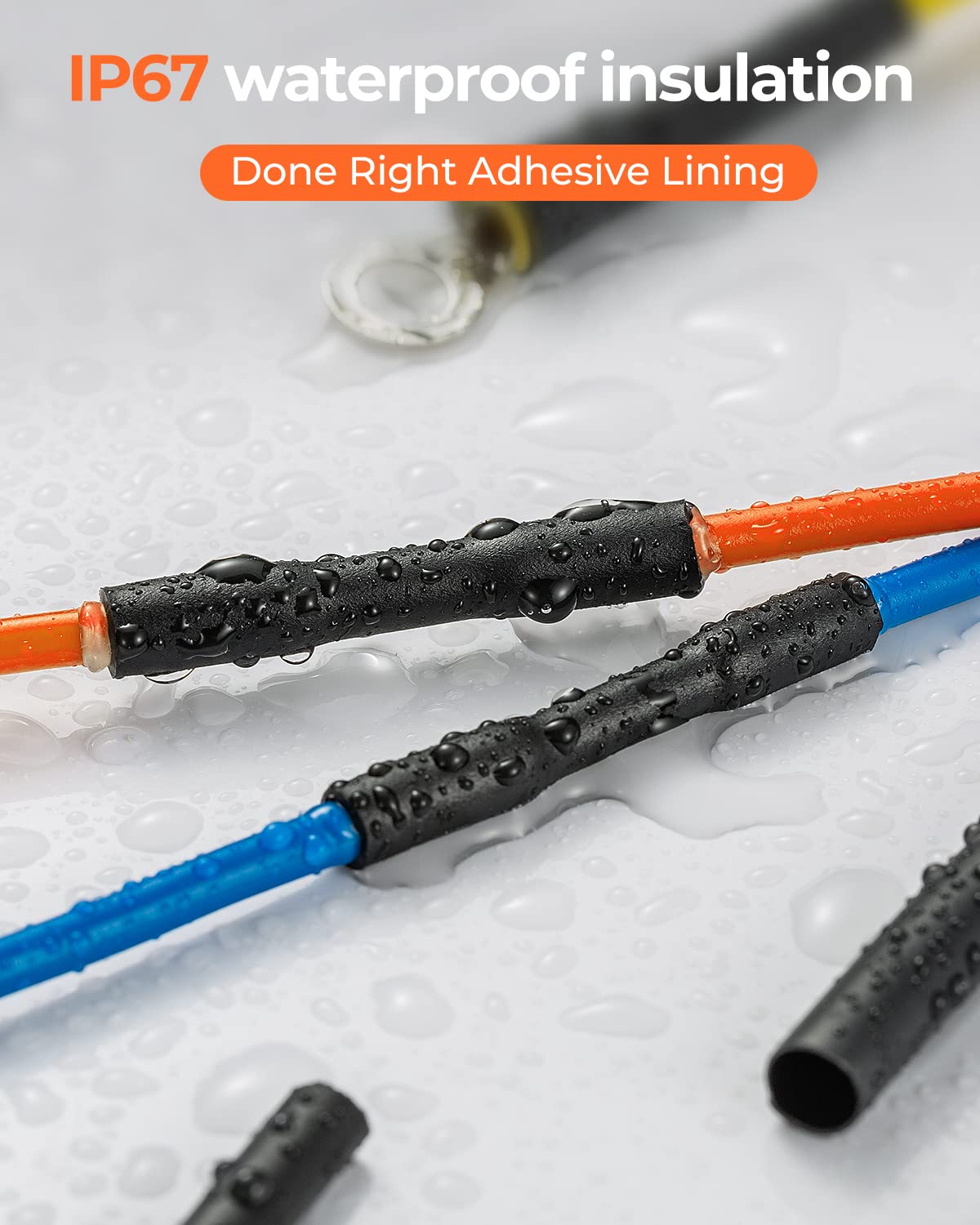 Eventronic 400 Pcs Heat Shrink Tubing Kit-3:1 Ratio Adhesive Lined,Marine Grade Shrink Wrap - Industrial Heat-Shrink Tubing - Black