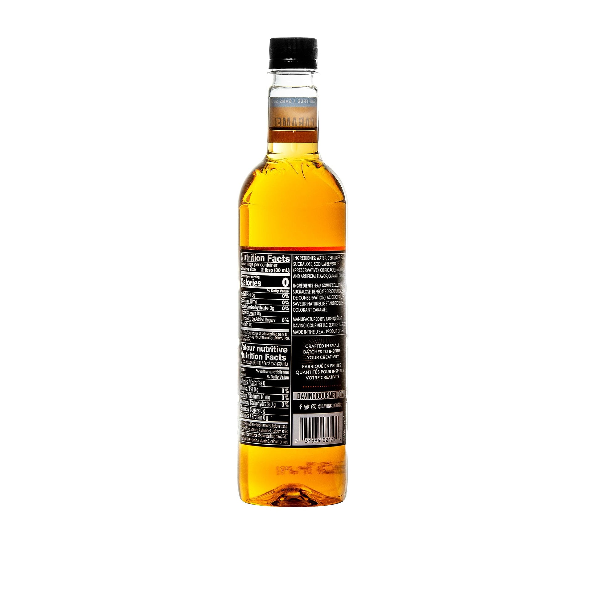 DaVinci Gourmet Sugar-Free Caramel Syrup, 25.4 Fluid Ounces (Pack of 1)