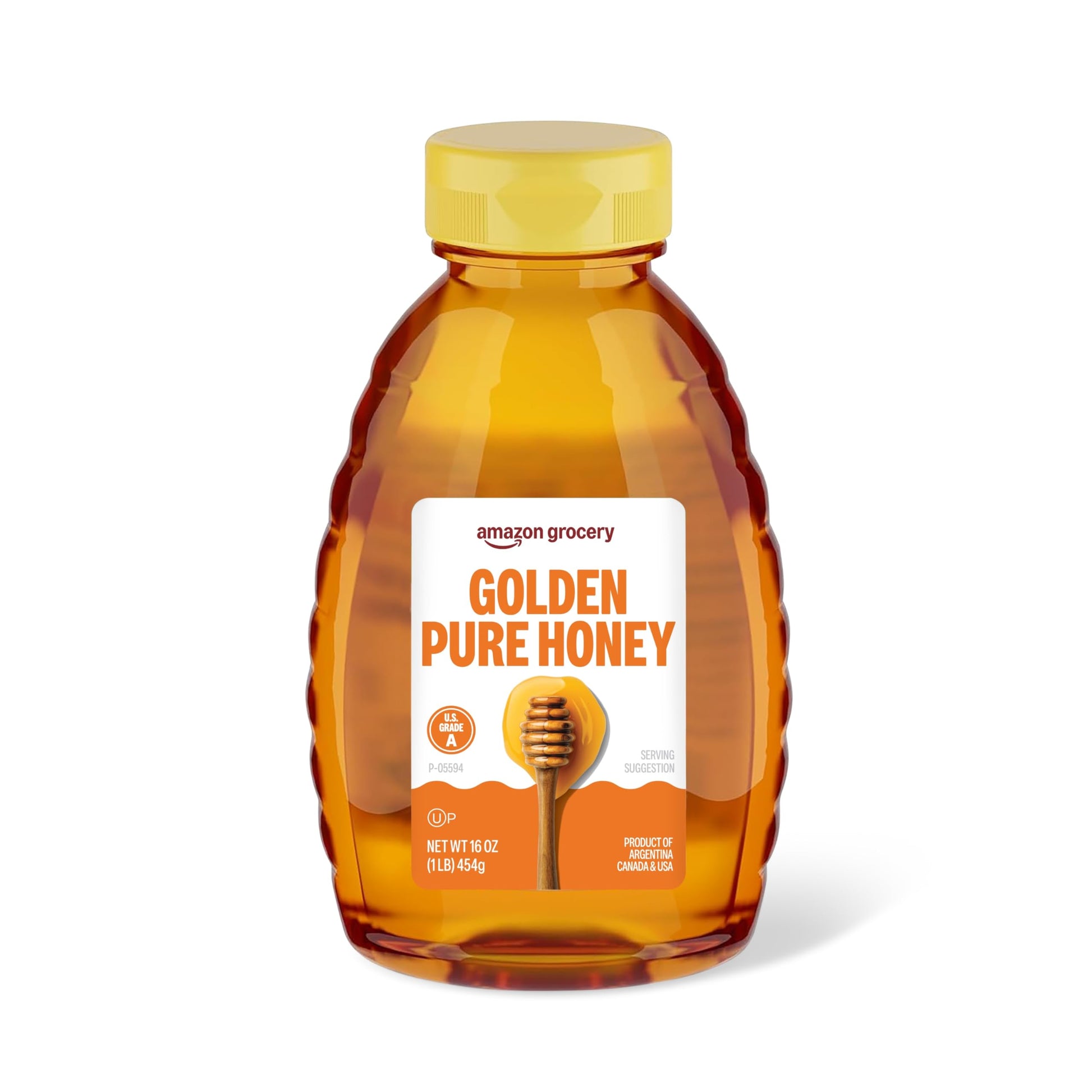 Amazon Grocery, Golden Pure Honey, 16 Oz (Previously Amazon Fresh, Packaging May Vary)