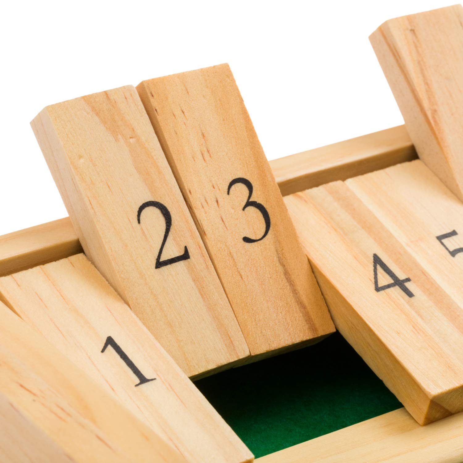 Regal Games Shut The Box - Fun Table Math Game with Wooden Board for Adults & Kids - 12 Spots Dice Game with 2+ Player Games - Ideal for Game Night, Travel - (Ages 8+)