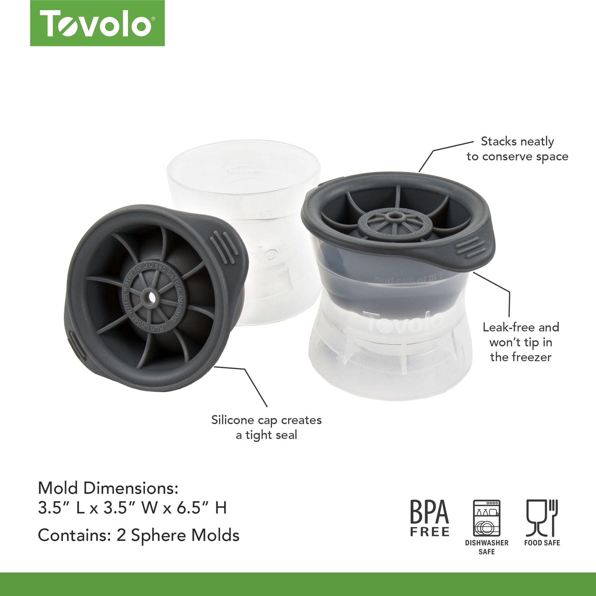 Tovolo Sphere Ice Molds - Set of 2