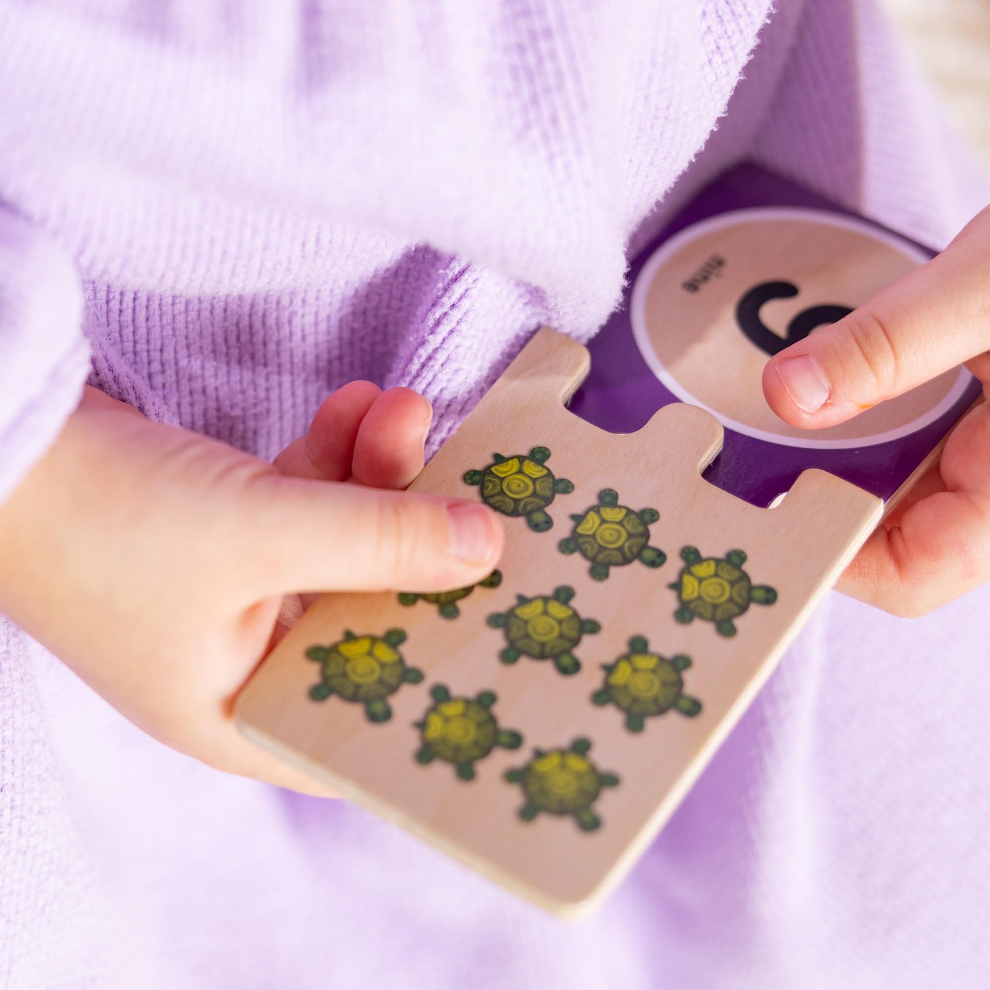 Melissa & Doug Self-Correcting Wooden Number Puzzles with Storage Box (40 pcs)