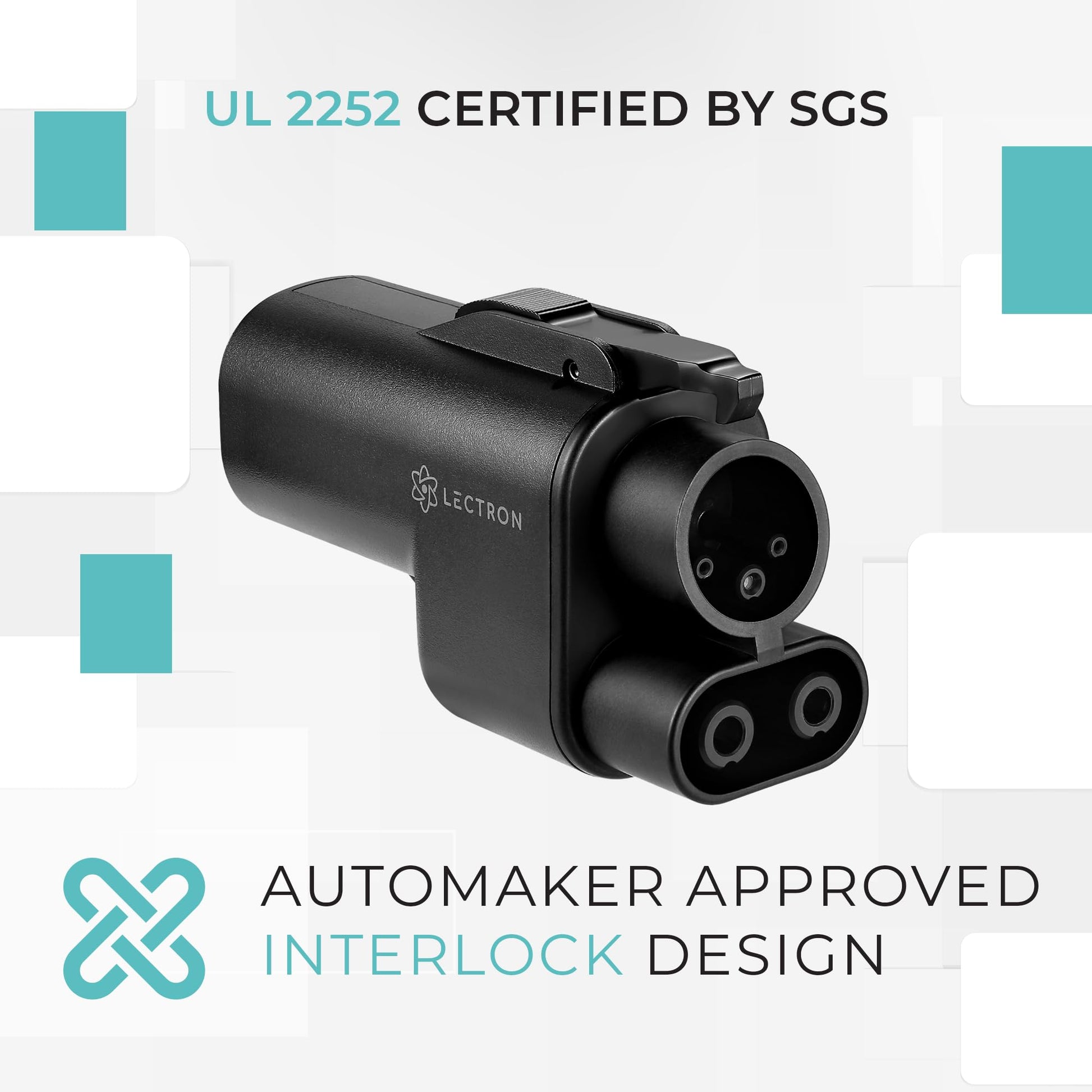 Lectron NACS to CCS Electric Vehicle Adapter with Interlock - 500 Amps / 1000V - Compatible with Tesla Superchargers - CCS1 Fast Charging with Vortex Plus [Check with Your Automaker for Compatibility]