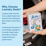 Nellie's Laundry Soda - Concentrated Laundry Detergent Powder - 100 Load - Gentle on Skin and Environment - Fragrance-Free