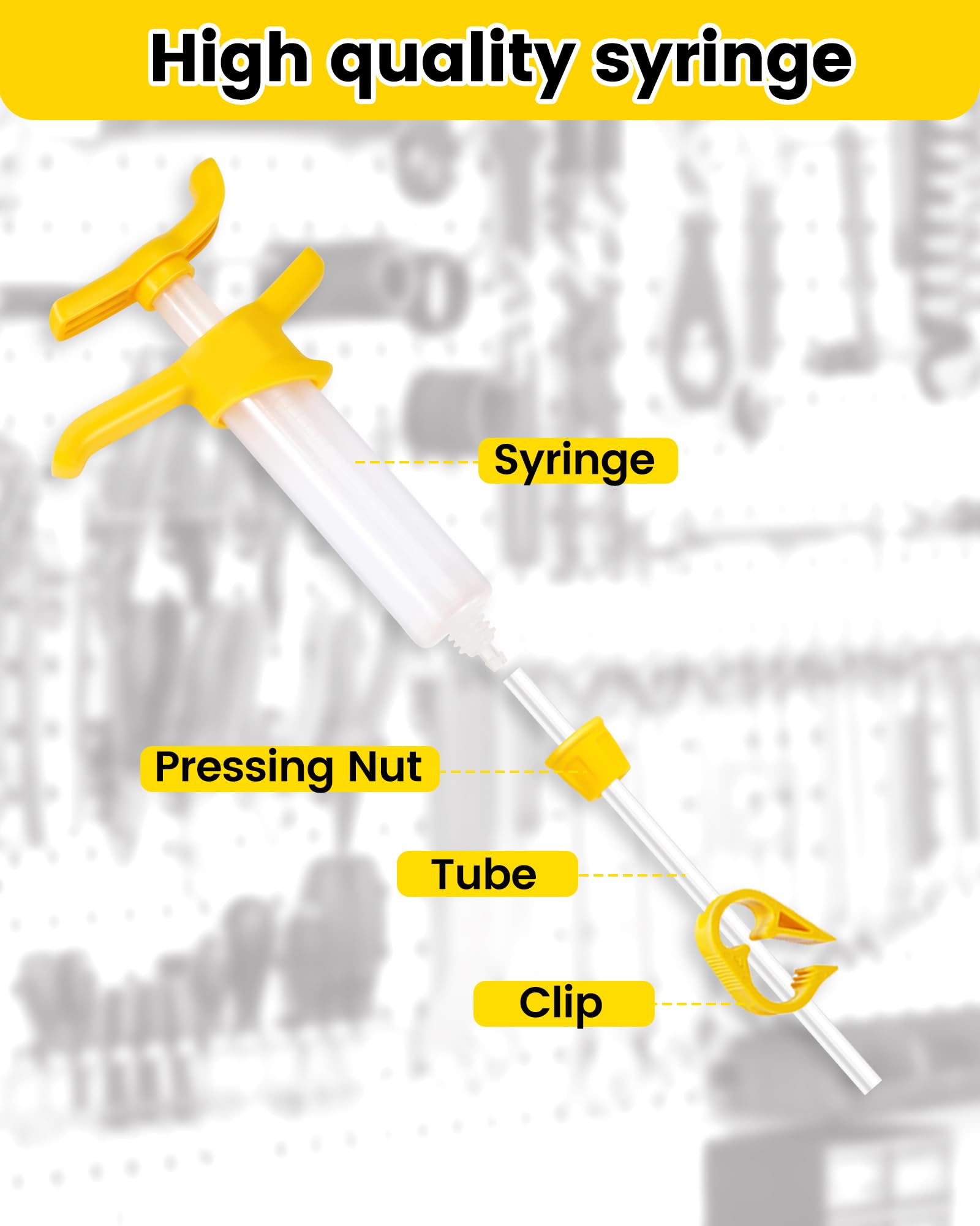 CHUMXINY Brake Bleed Kit for Shimano, TEKTRO, TRP Hydraulic Disc Brakes. Bicycle Hydraulic Brake Bleed Kit Includes Brass Connector, 150ML Mineral Oil Brake Fluid