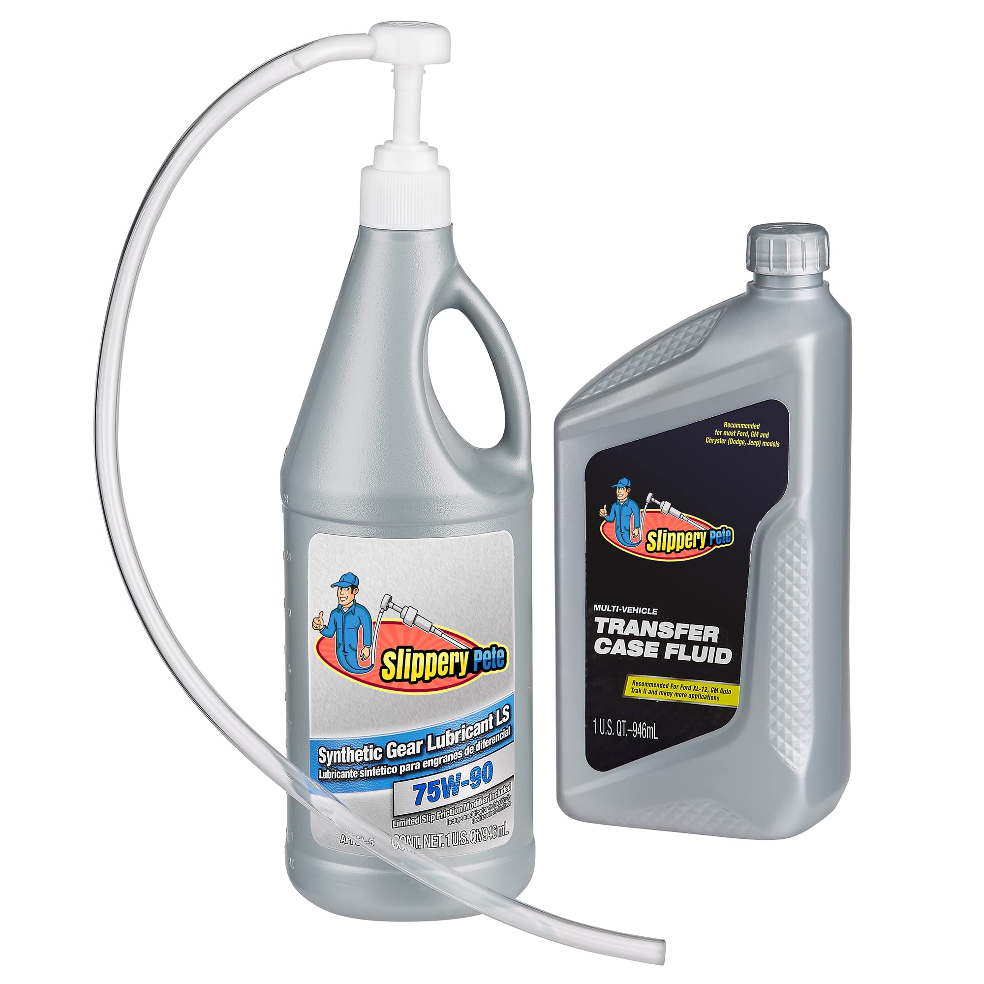 Slippery Pete 5cc Hand Pump Transfers Gear Oil, Transmission and Differential Fluids From Quart Bottles (Not for Red Line Quarts) (1)