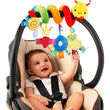 FPVERA Spiral Car Seat & Stroller Activity Toy - Baby Sensory Toys Soft Hanging Toys for Babies 0-12 Months Boys Girls Carseat Crib Stroller, with Ringing Bell, Music