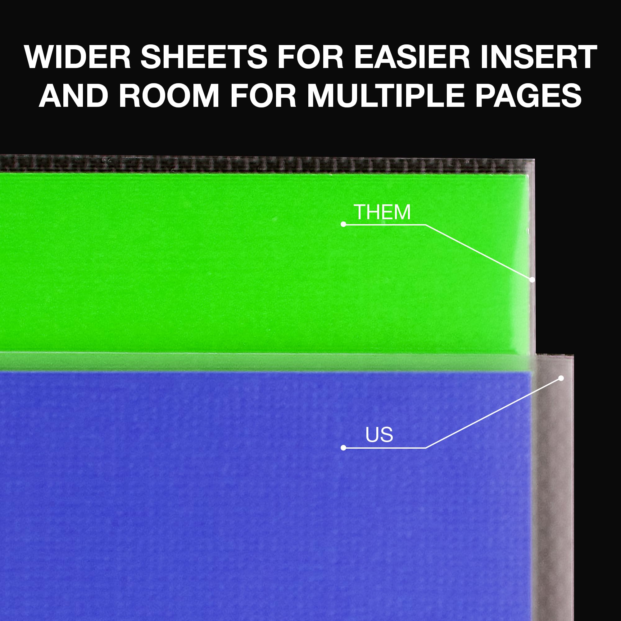 Samsill 200 Pack Heavy Duty Sheet Protectors, Non-Glare, 8.5x11 Inch Page Protectors for 3 Ring Binder, Letter Size Protectors, Reinforced Holes, Non-Glare Protector, Top Loading, Acid Free
