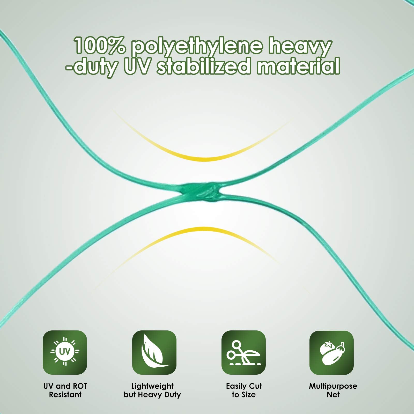 Ruolan Bird Netting for Garden Protect Vegetable Plants and Fruit Trees13X20Ft,Plastic Trellis Netting for Birds, Deer,Squirrels and Other Animals