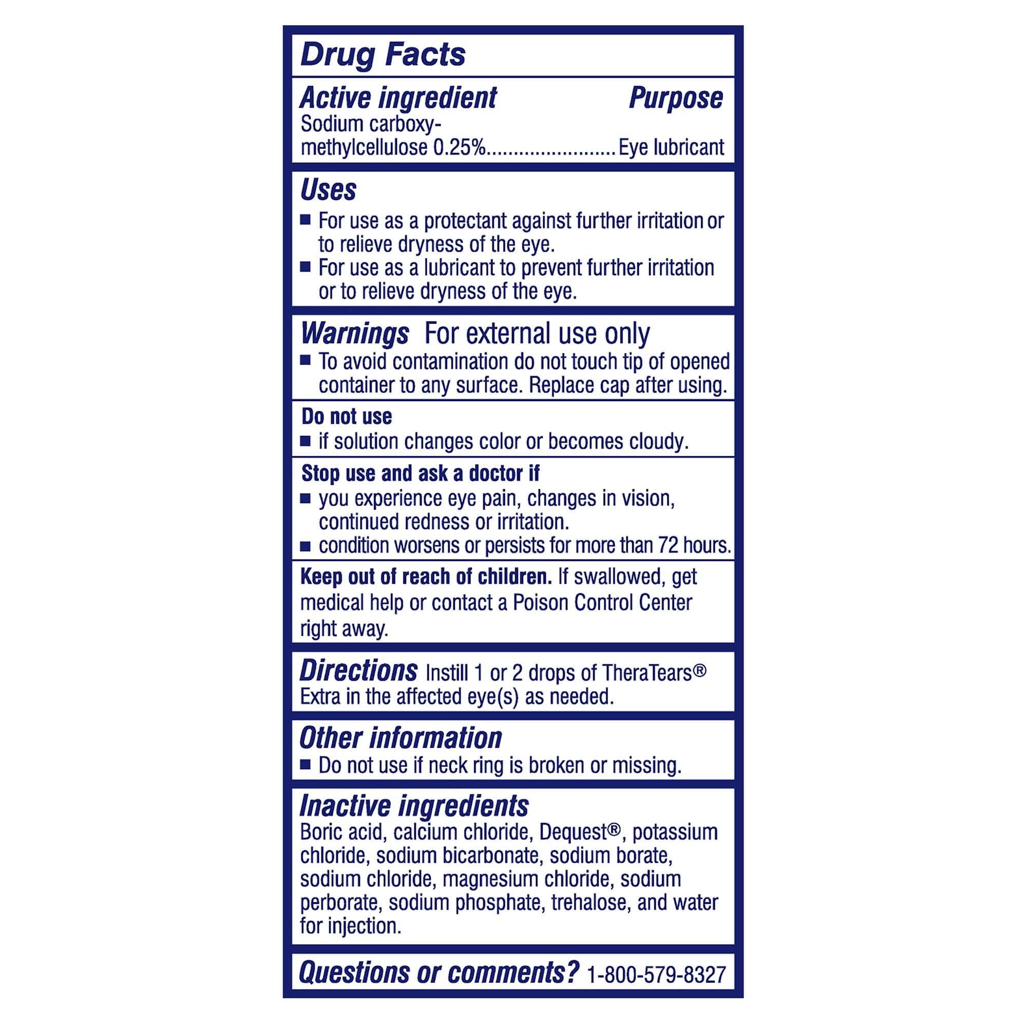 TheraTears Extra Dry Eye Drops, Twin Pack, 2 Bottles x 0.5 fl oz (Pack of 1)