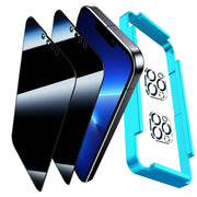 SiHPuoy 2 Pack 360° Privacy Screen Protector for iPhone 13 Pro Max, with 2 Pack Tempered Glass Camera Lens Protector Accessories, Case Friendly, 4 way Privacy Glass for iPhone 13 Pro Max 6.7"