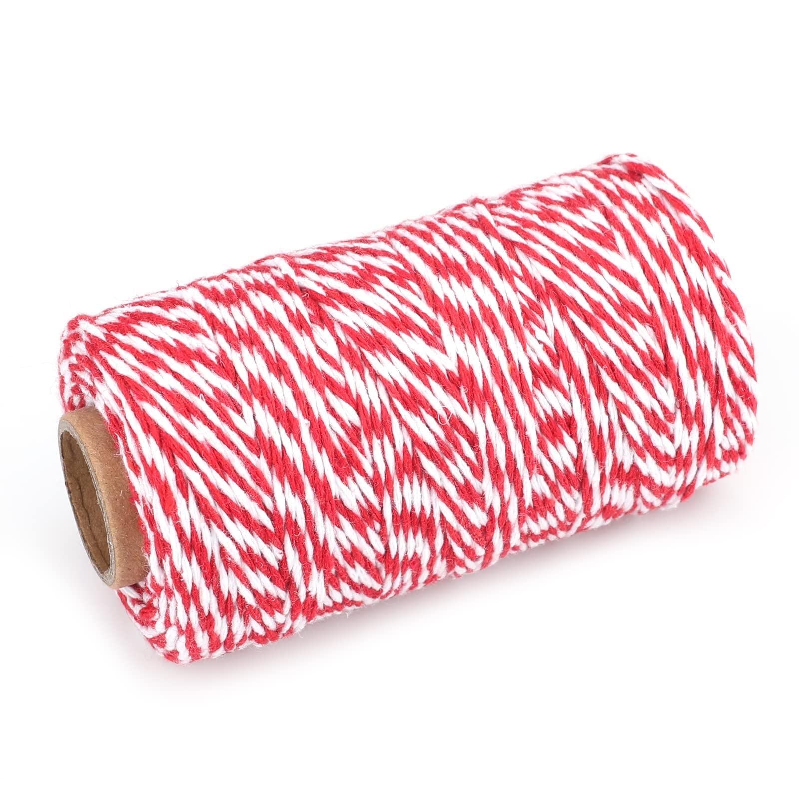 Red White Gift Twine String Holiday Twine 328 Feet Cotton Bakers Twine Crafts Christmas Twine Durable Packing String