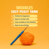 The Woobles Beginners Crochet Kit with Easy Peasy Yarn as seen on Shark Tank - with Step-by-Step Video Tutorials - JoJo The Bunny