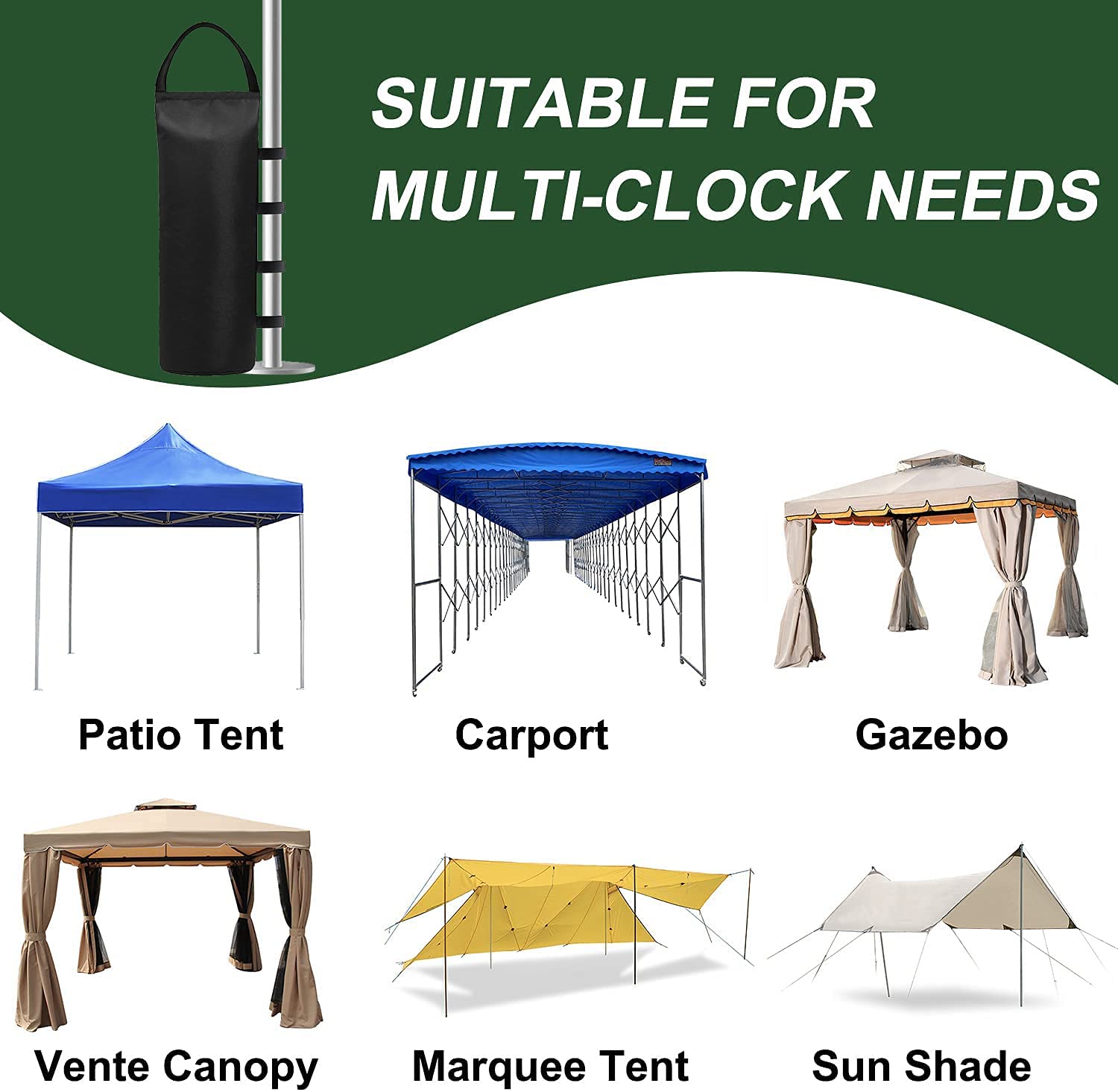 4 (Black) Cylindrical Sand Bags Weights for Canopy Weight Bag Outdoor Advertising Tent Sunshade Fixed Windproof sandbag Bag Weight Bags for Pop up Canopy Tent (Without Sand)