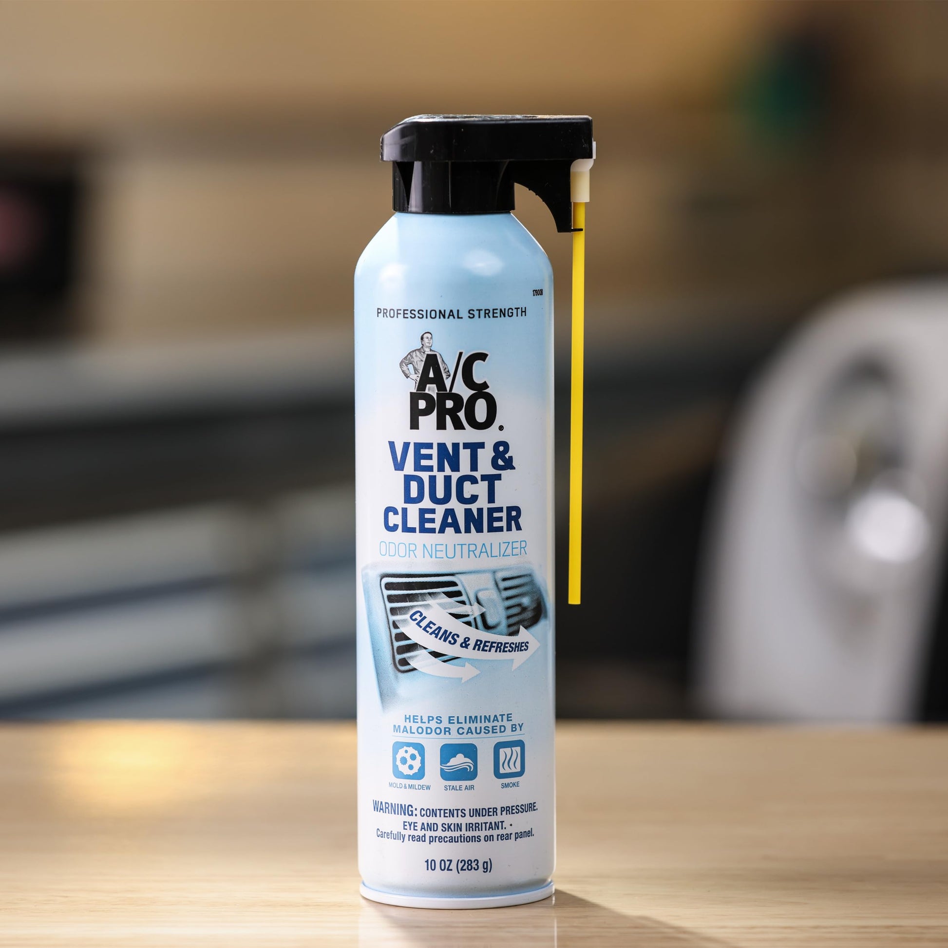 InterDynamics Certified A/C Pro Vent and Duct Cleaner, Professional Strength Odor Eliminator for Cars, Truck, HVAC, 10 Oz